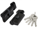 Цилиндровый механизм 100 ZM/60 (25+10+25) BL черный 5Key с вертушкой